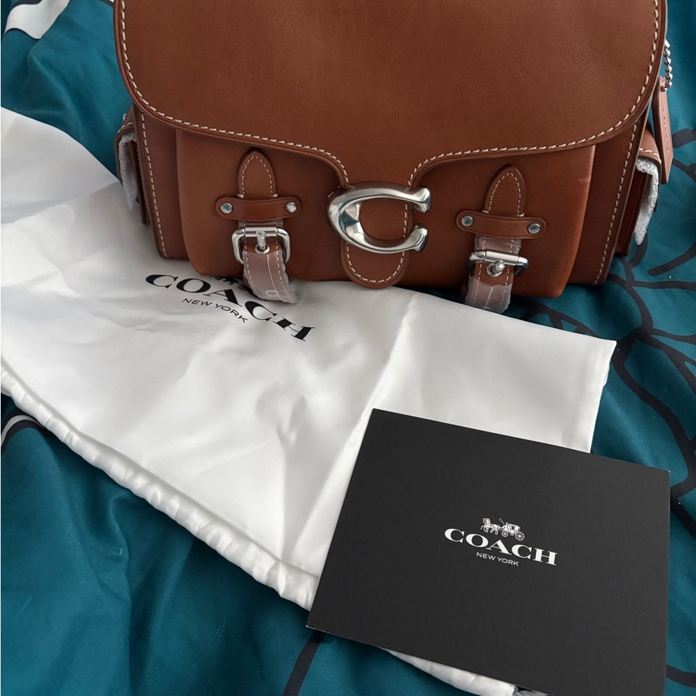 Coach Tan Leather Crossbody Bag